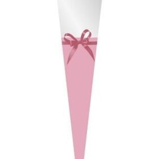4A Sleeve for single Rose “Cheris” | Colour: Pink | Length 64 centimetre | Width 3 - 14 centimetre | Per 50 sleeves