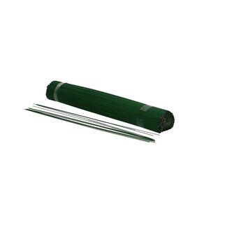 4A Lackierter Blumenbindedraht stumpf | Farbe: Dunkelgrün | Durchmesser 0.9 millimeter | Länge 30 centimeter | Gewicht 2.5 kilo | Pro Schachtel