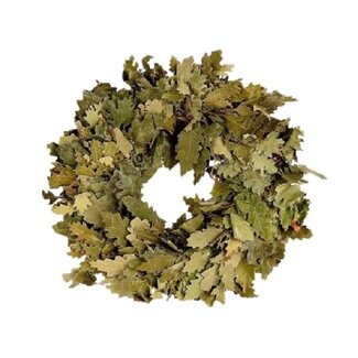 4A Quercus Eikenblad Krans | Kleur: Groen | Diameter 35 centimeter | Per krans