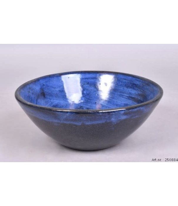 Ebbi blue glaze pot