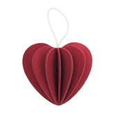 Lovi   - Heart 6.8cm (M) DK Red