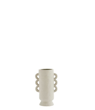 Stoneware vase 13x8,5x21,5 cm Stoneware - Off white