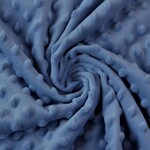 Minky fleece duister blauw