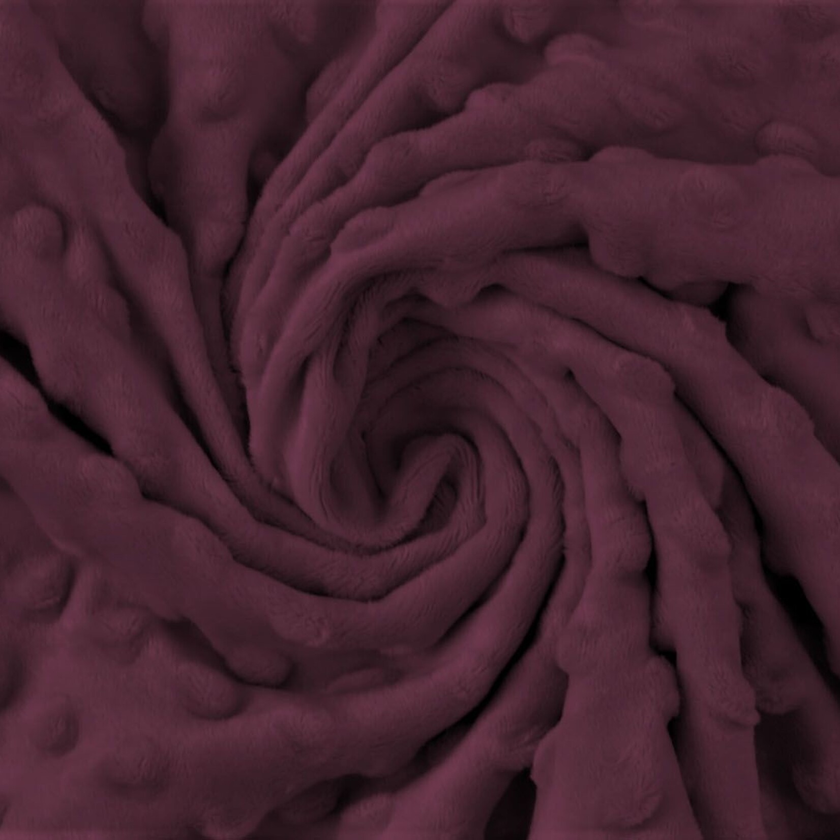 Minky fleece bordaux