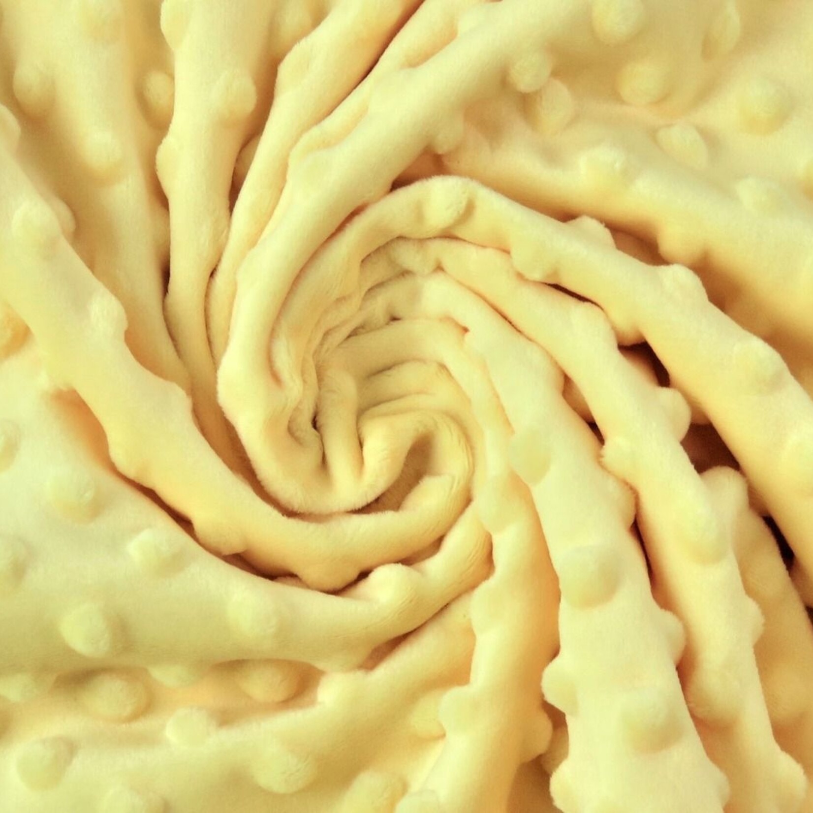 Minky fleece licht geel