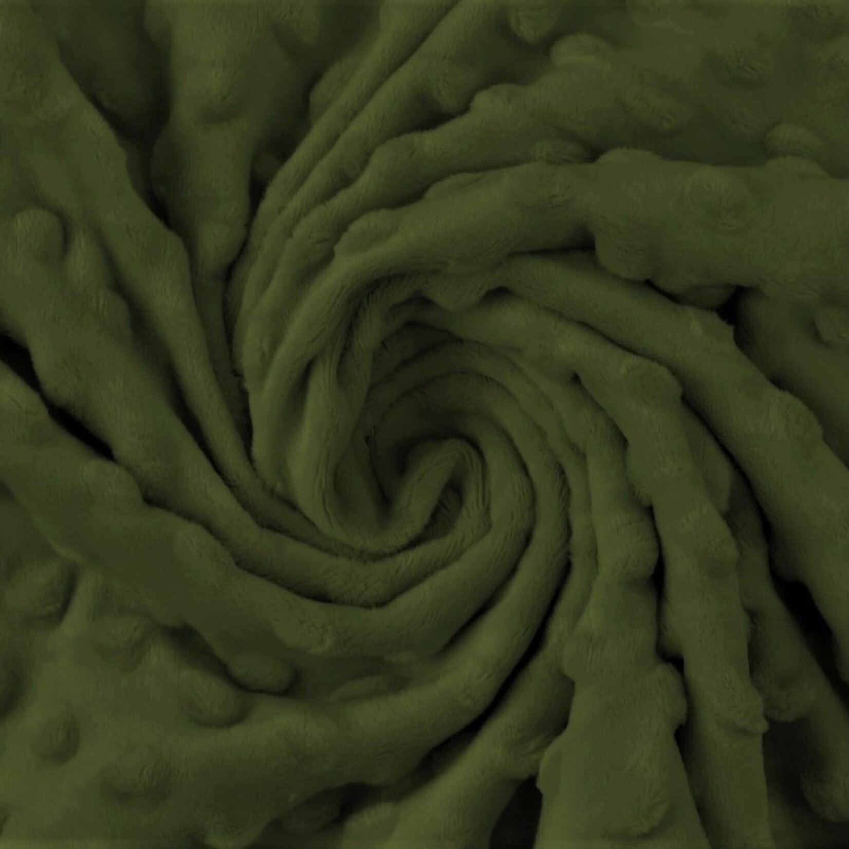 Minky fleece donker groen