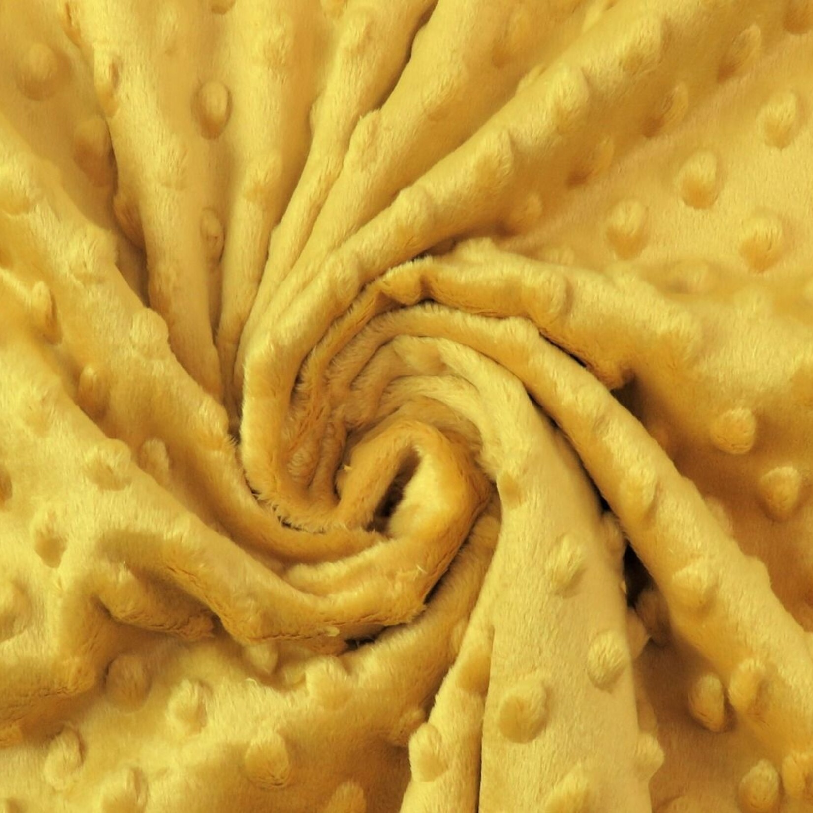 Minky fleece donker geel