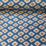 Bengaline blauw ruit