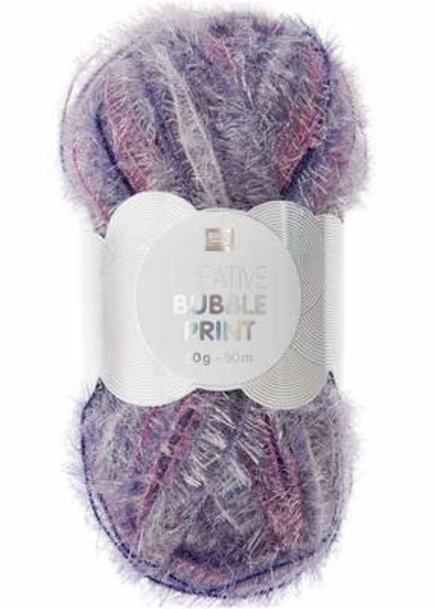 Rico Design Creative Bubble Print Aubergine