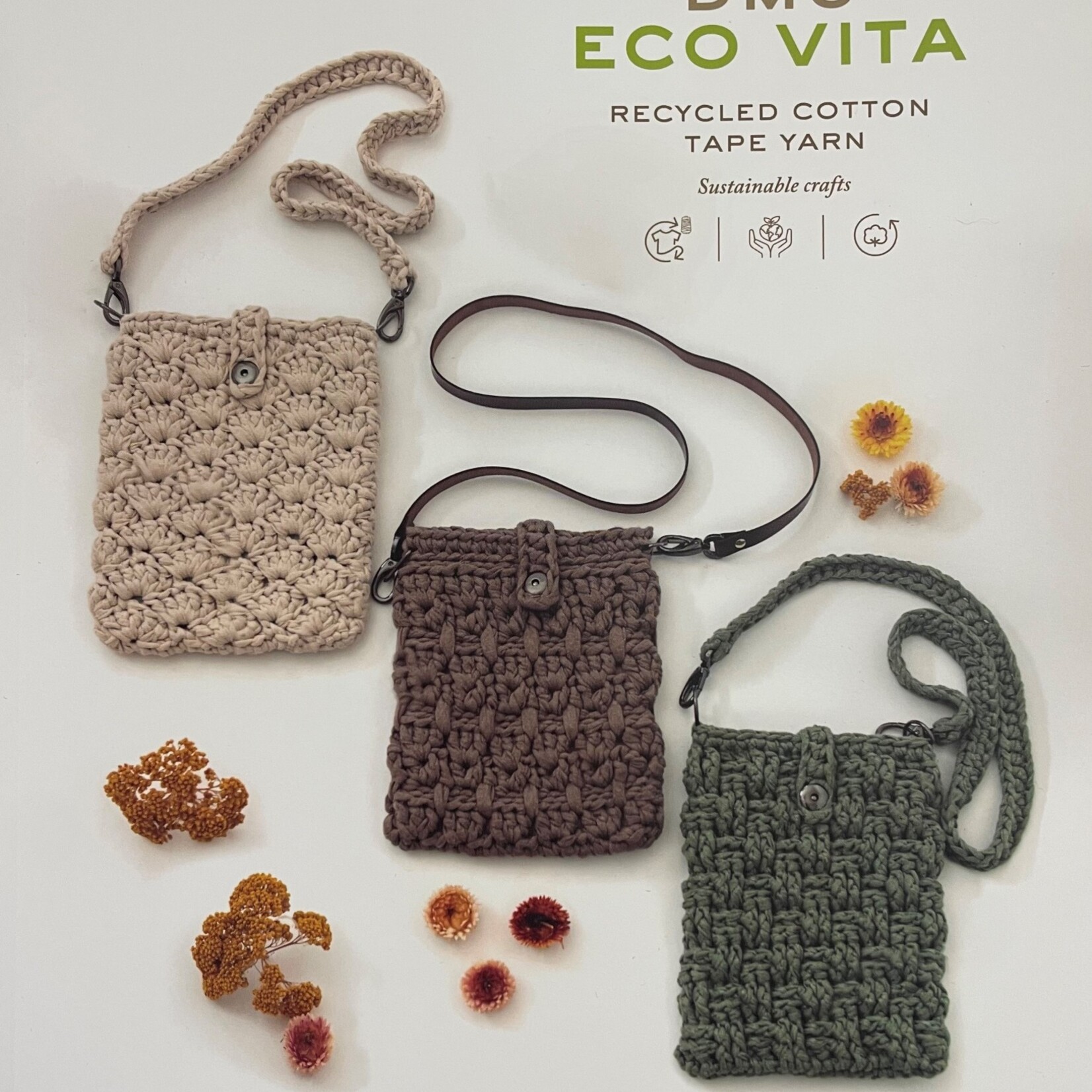 Recycled cotton tape yarn