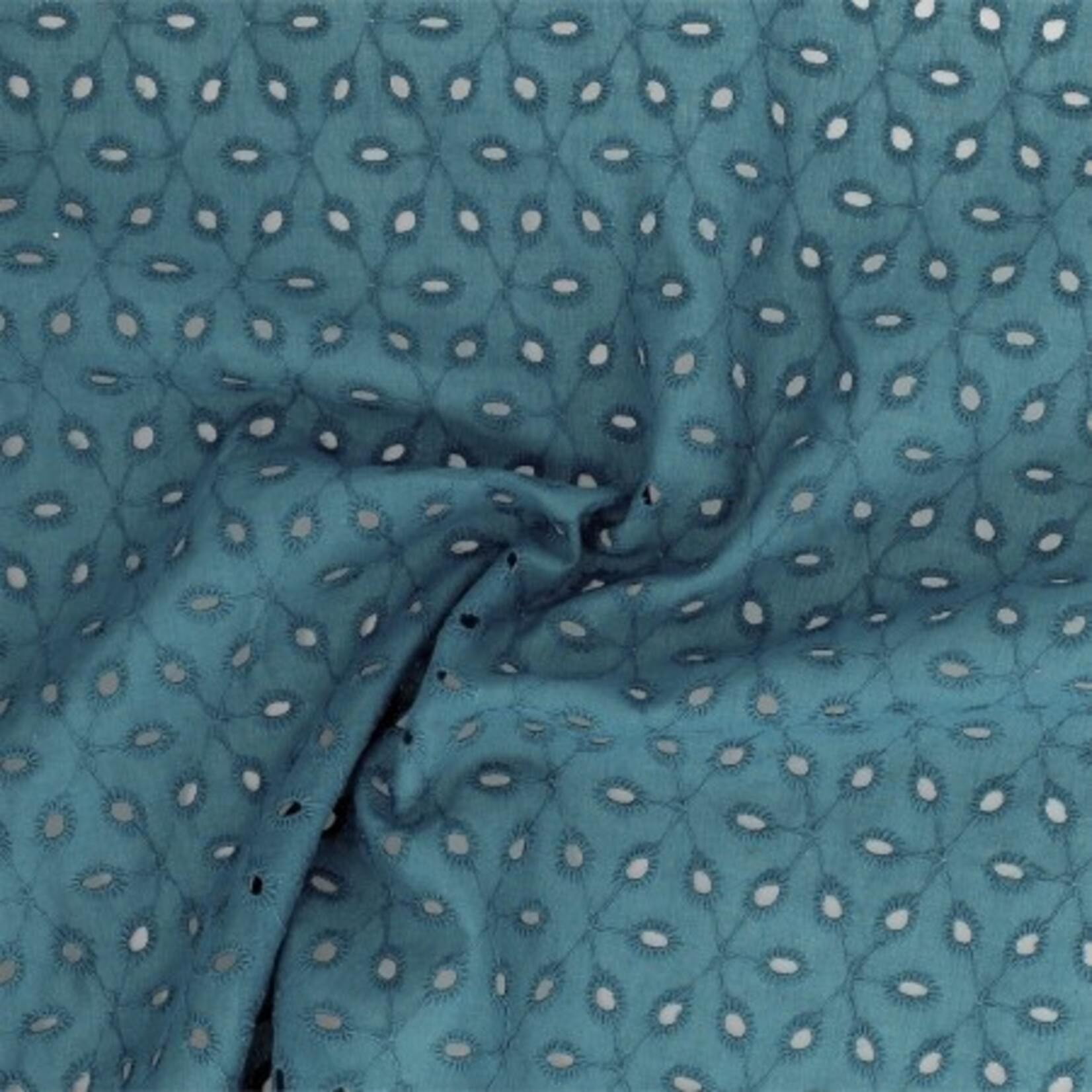 Broderie klein petrol