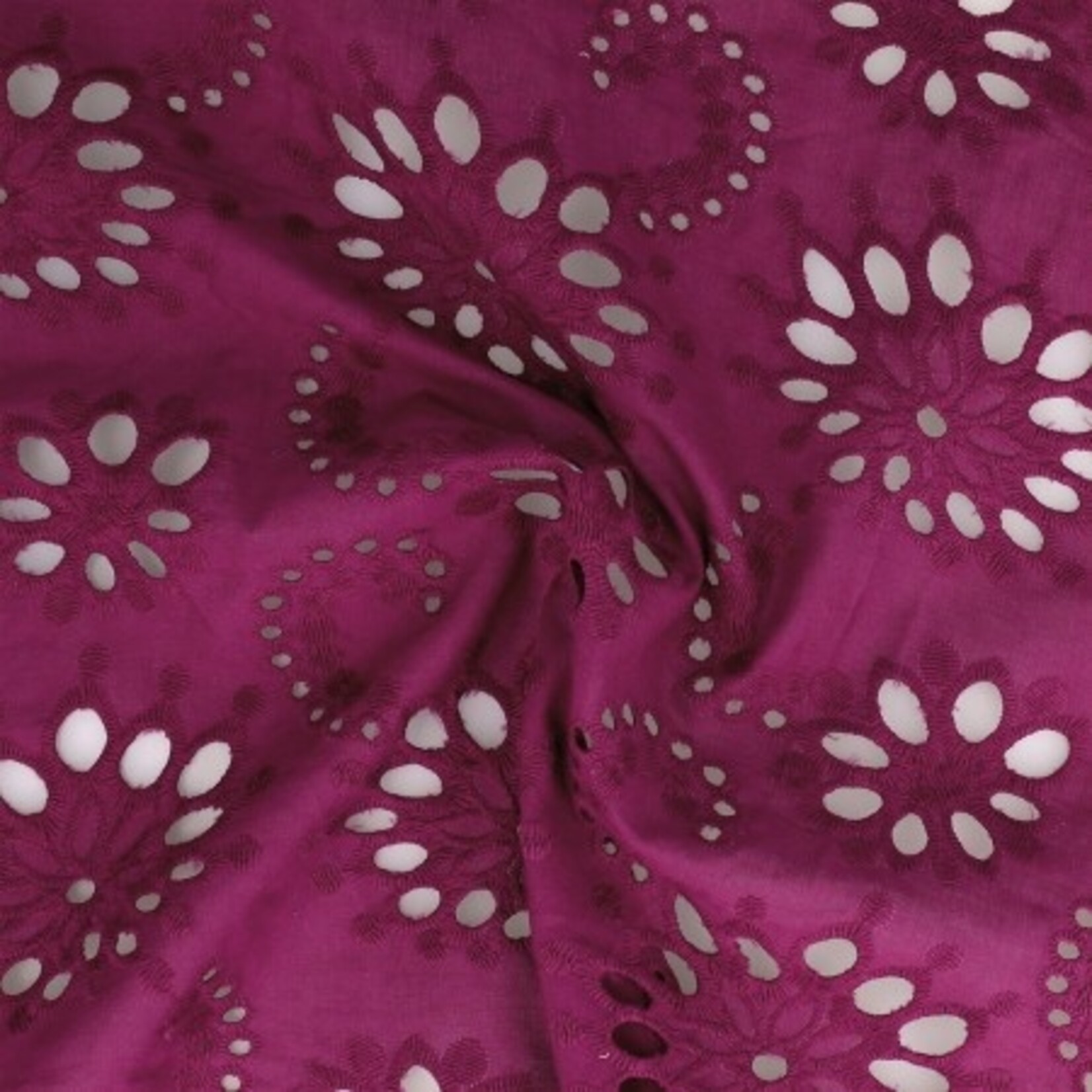 Broderie groot lila
