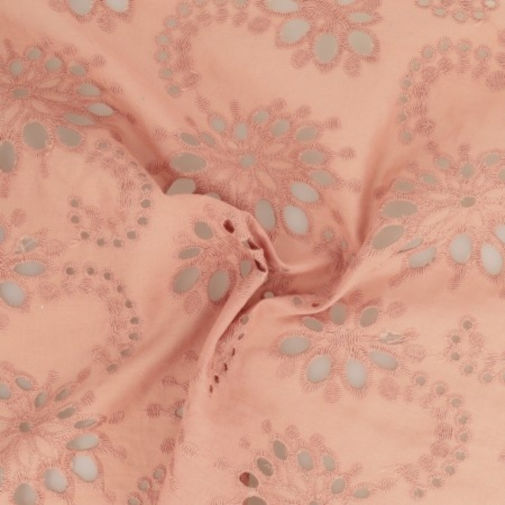 Broderie groot roze