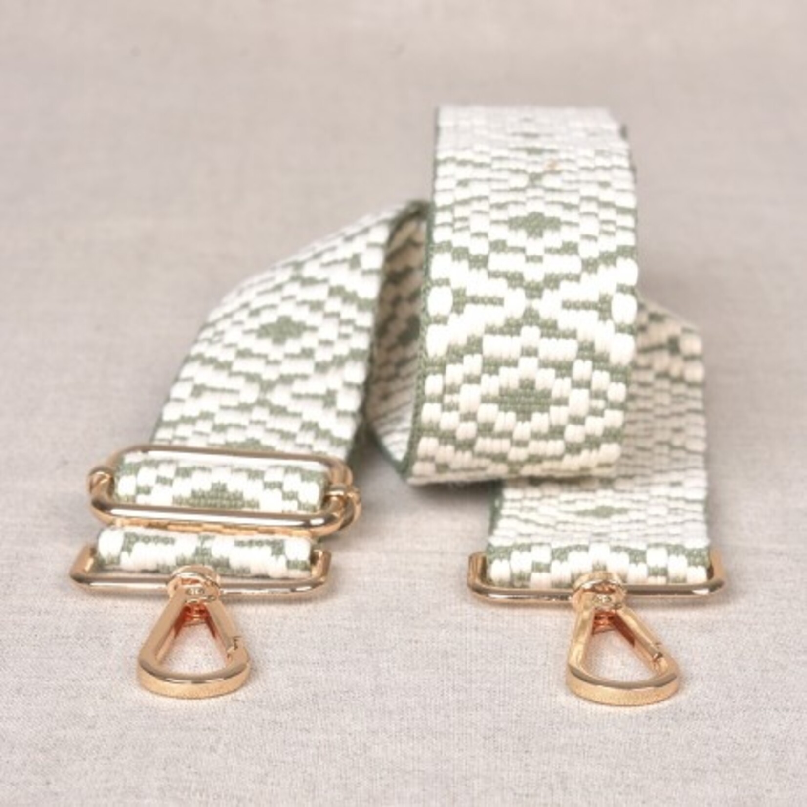 Tassenband groen met print