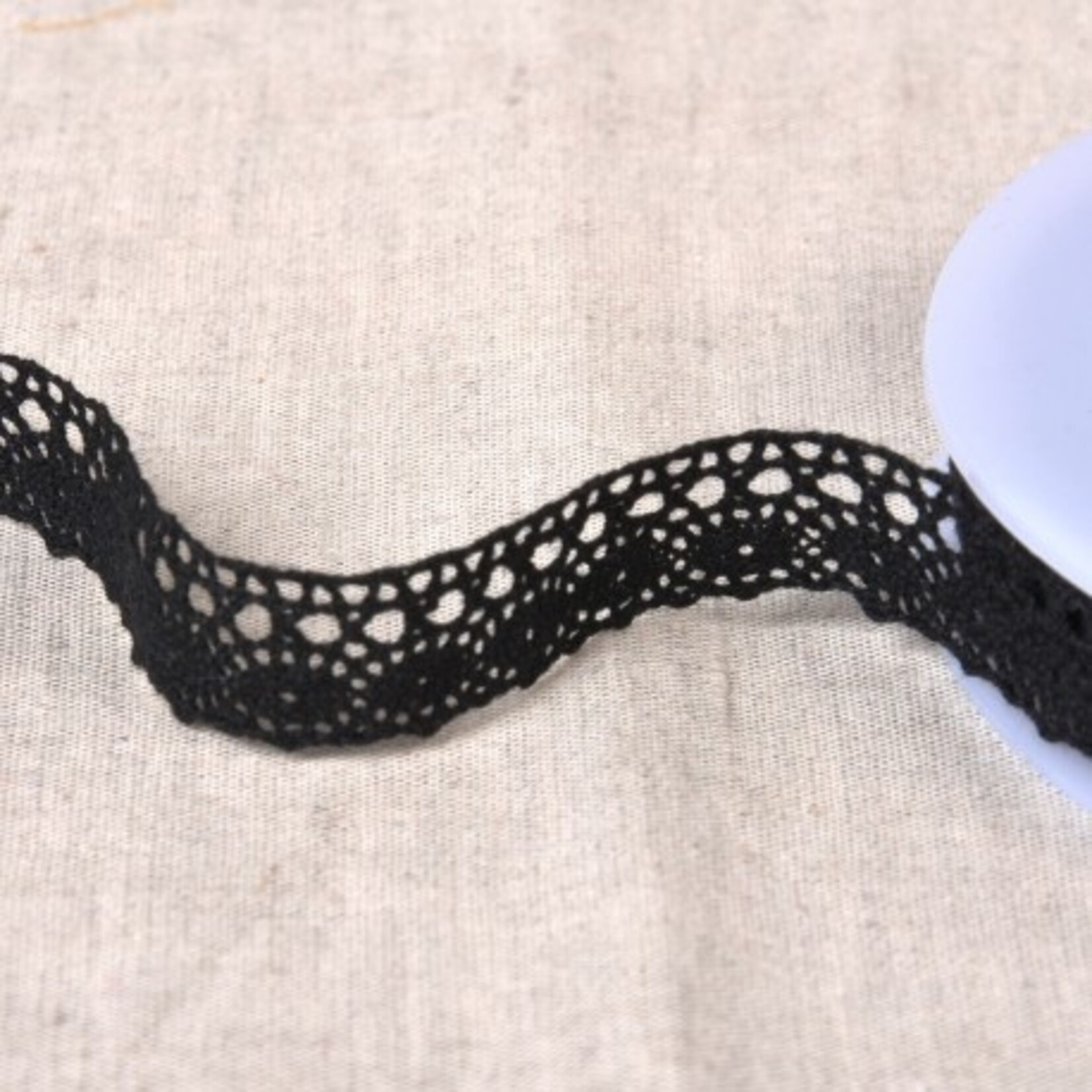 Katoenkant 1,5cm - Black