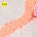 Elastische kant bloem - Neon Orange