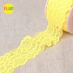 Elastische kant bloem - Neon Yellow