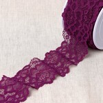 Elastische kant bloem - Plum