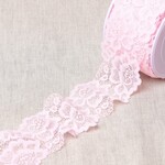 Elastische kant bloem - Light Pink