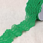 Elastische kant bloem - Bright Khaki