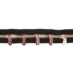 Rits op rol - Metallic Rose Goud