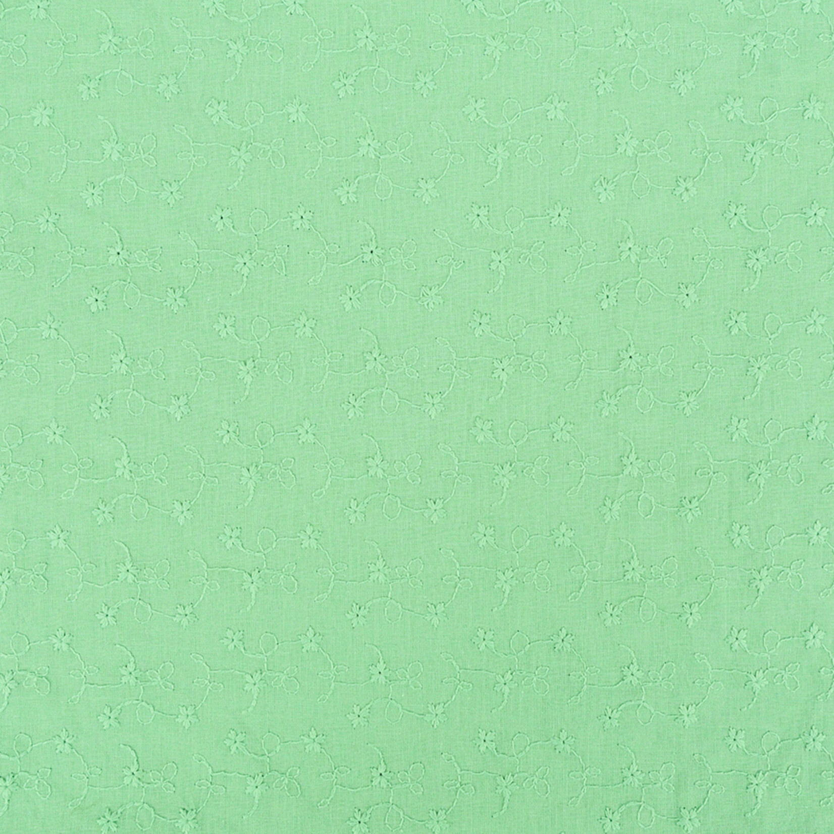 Broderie scollop felgroen