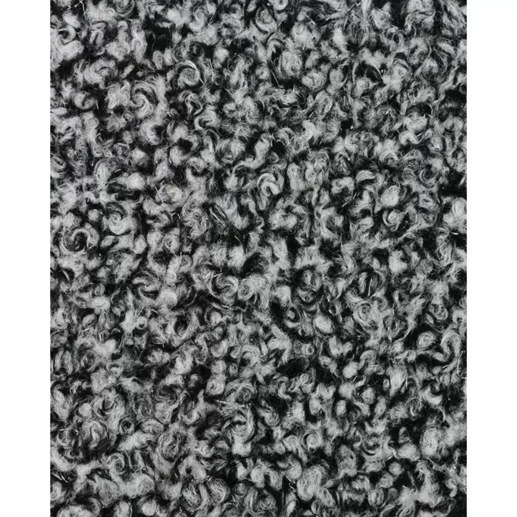 Bouclé lurex zwartwit
