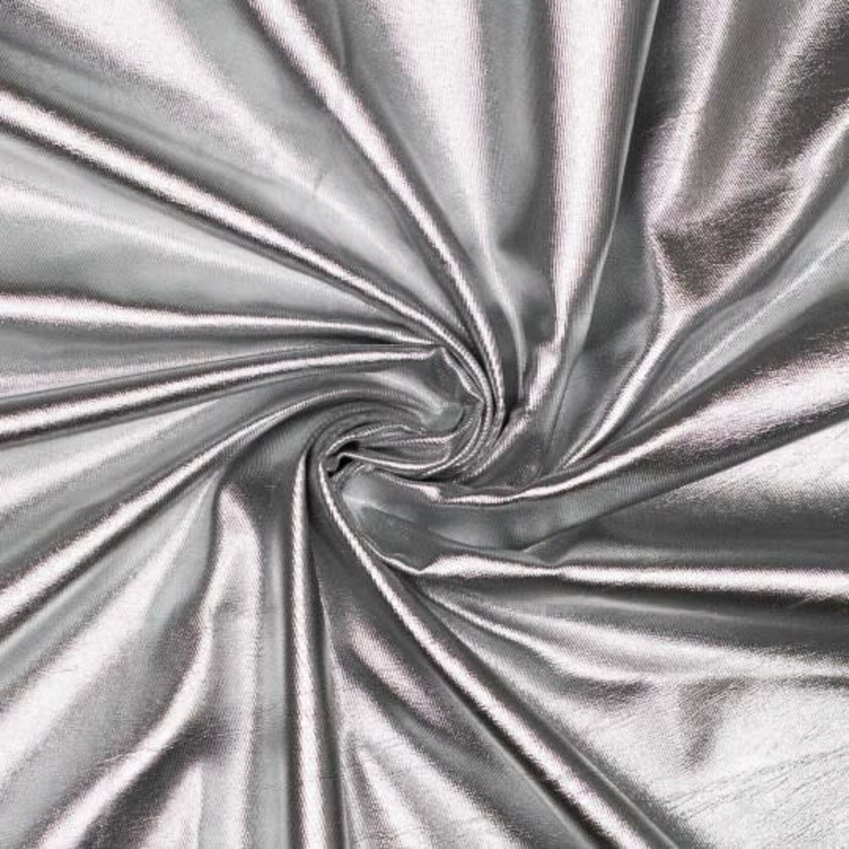 Twill washed foil zilver