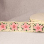 Galon fleur rose