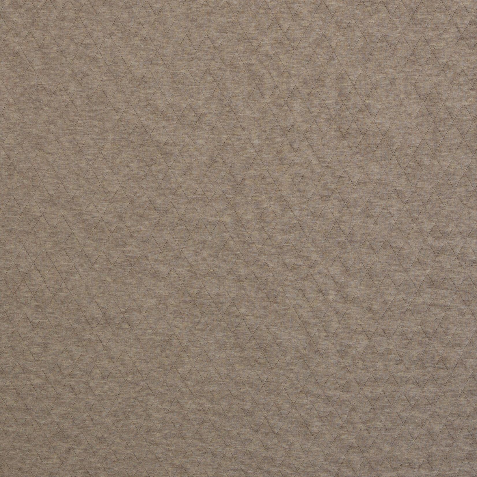 Anni melange doorstikte sweater beige