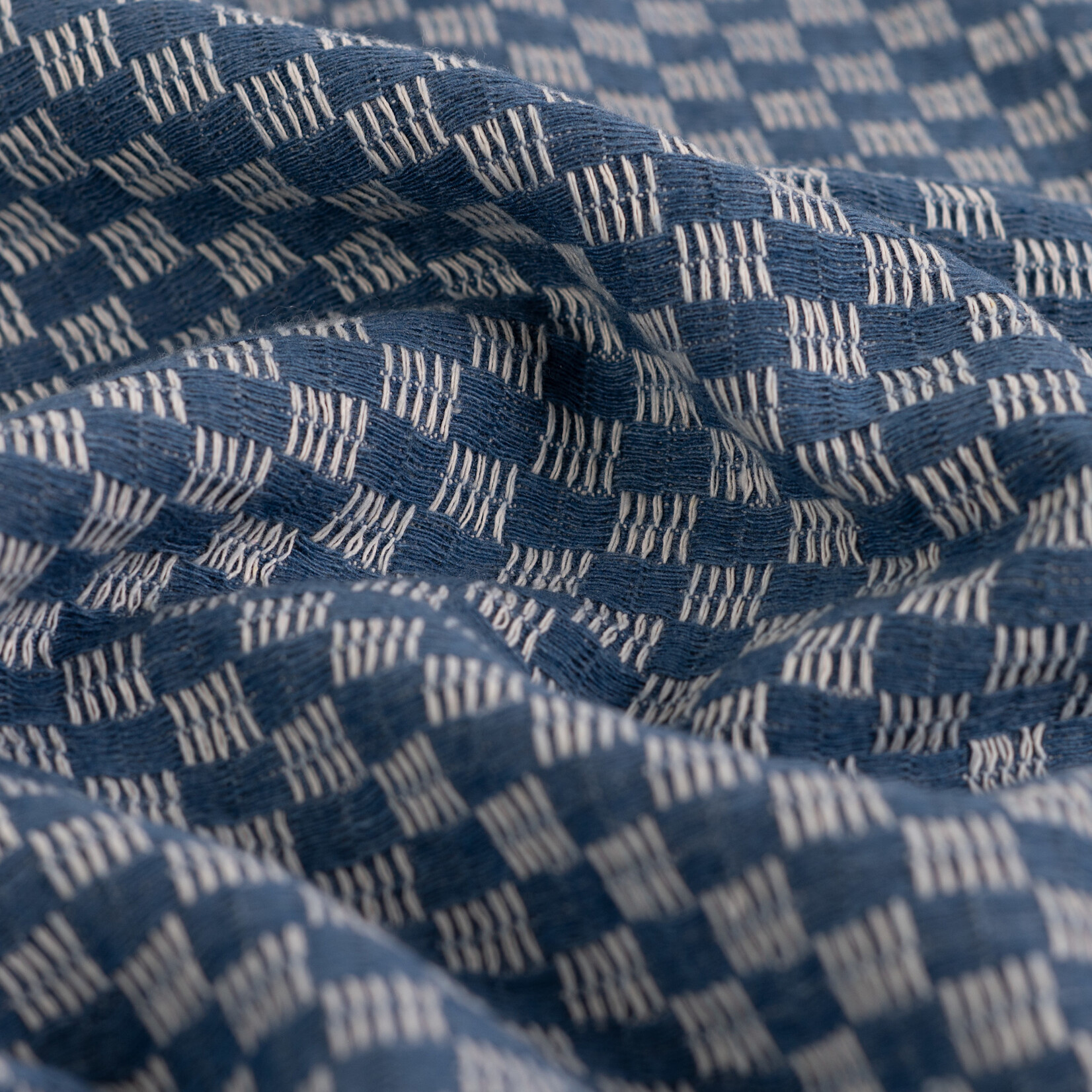 Denim Jacquard check