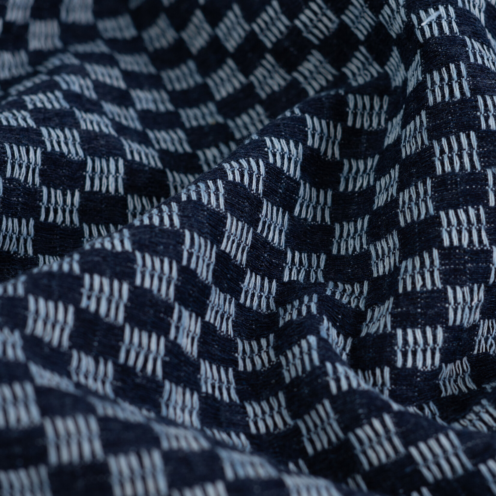 Denim Jacquard check dark