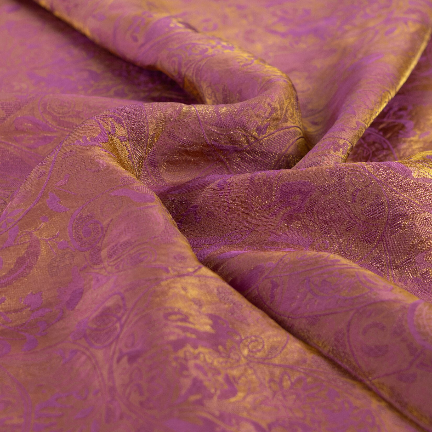 Silk blended Jacquard old pink
