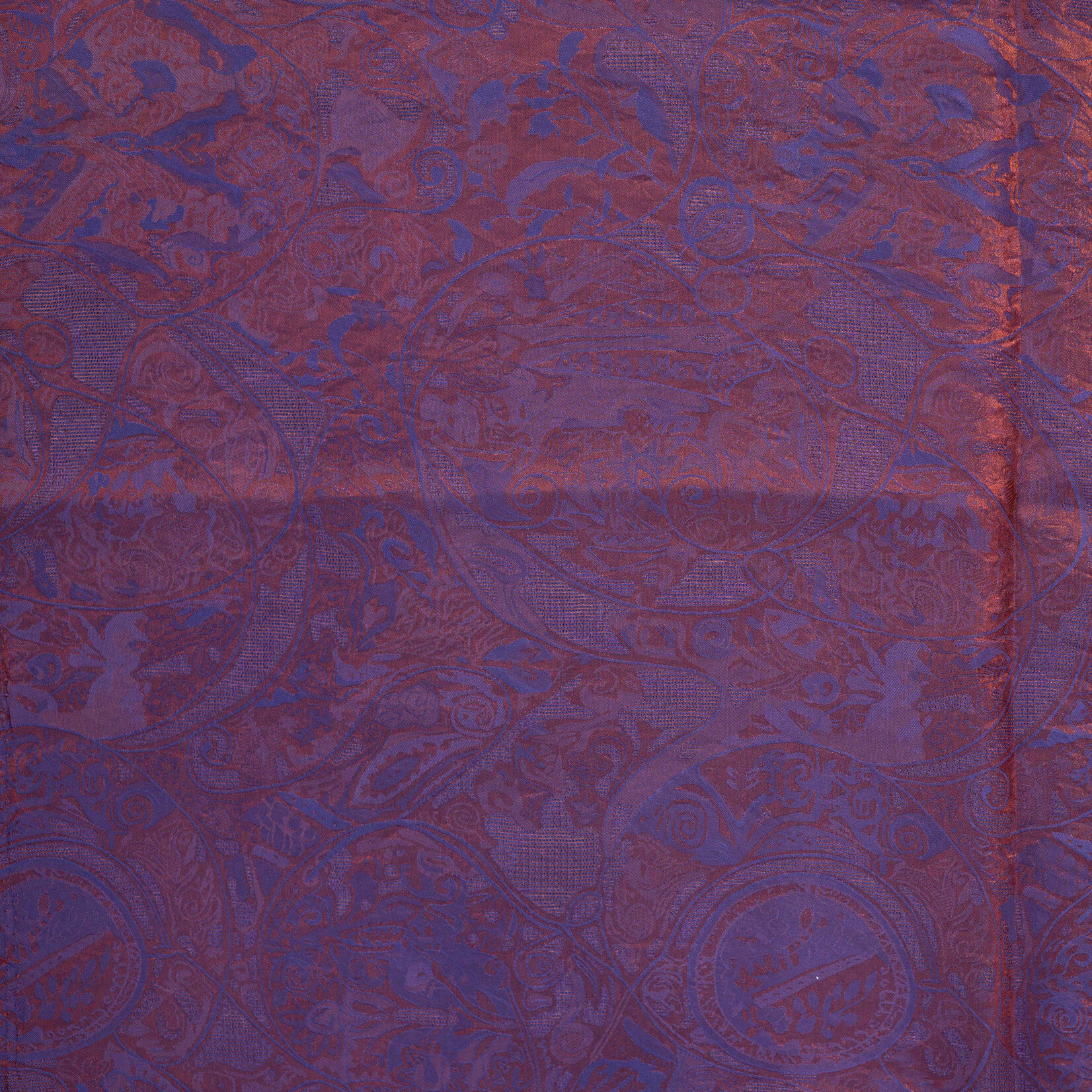 Silk blended jacquard purple