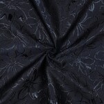 Jacquard flowers blue