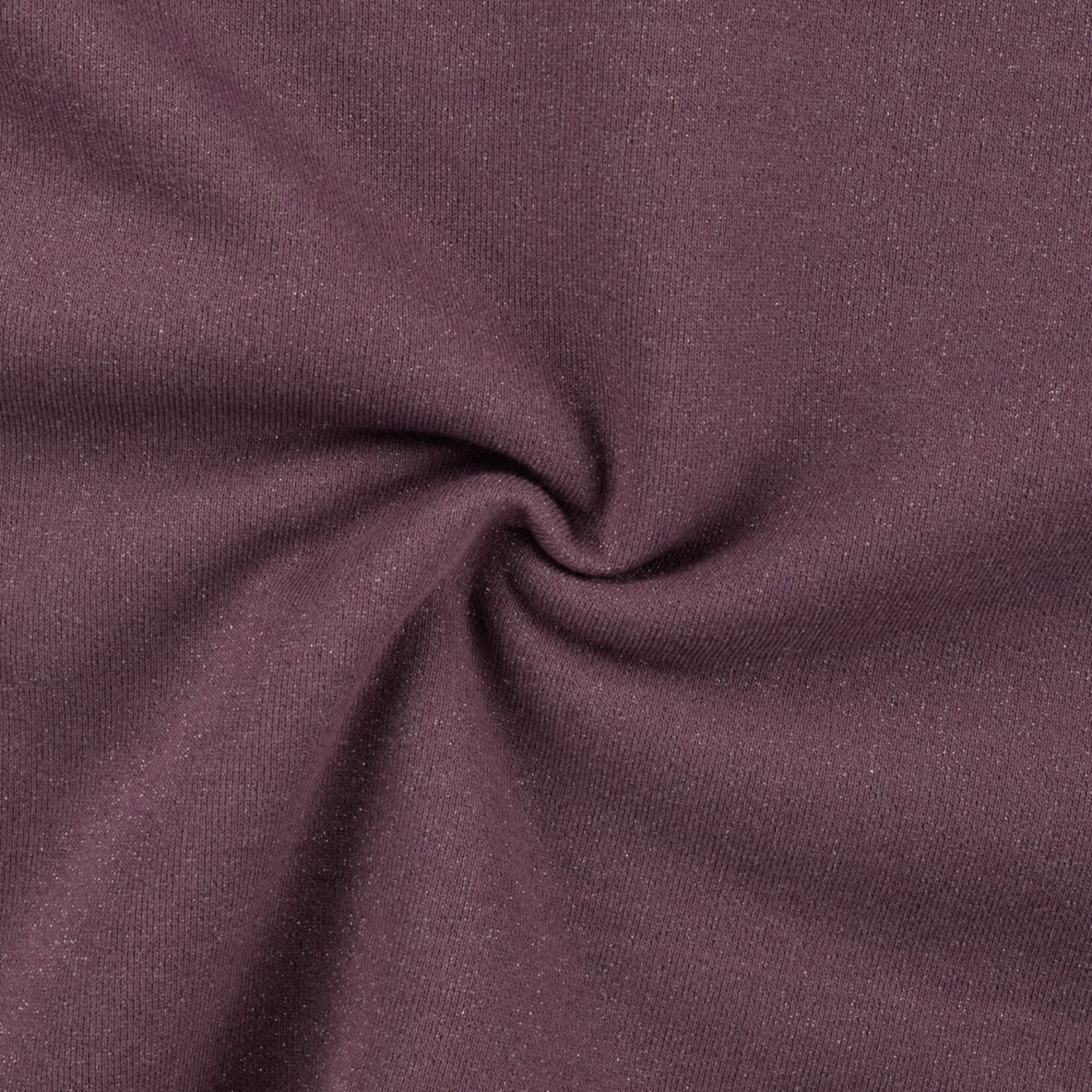 French terry glitter mauve