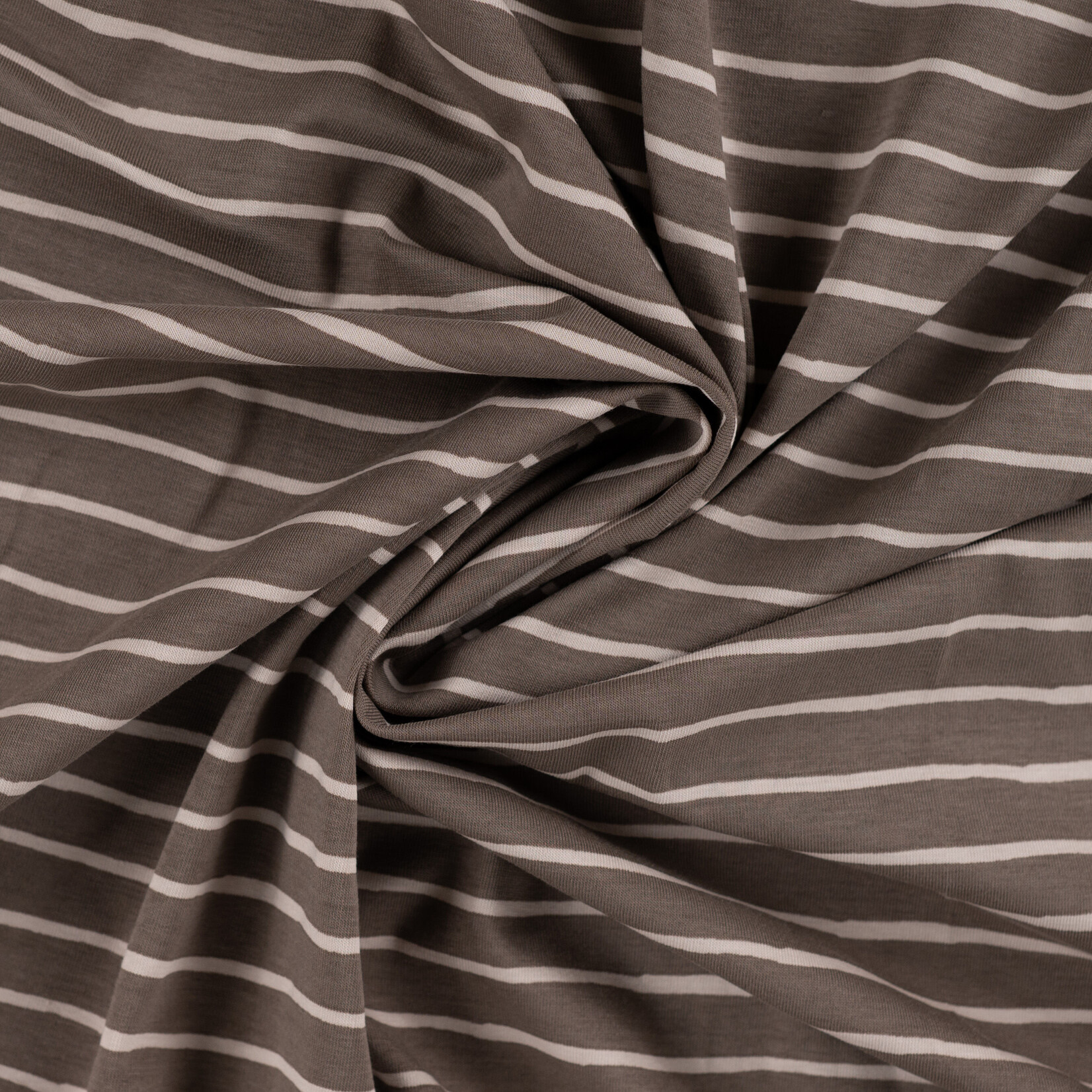 Jersey print stripes taupe