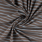 Jersey print stripes dark khaki