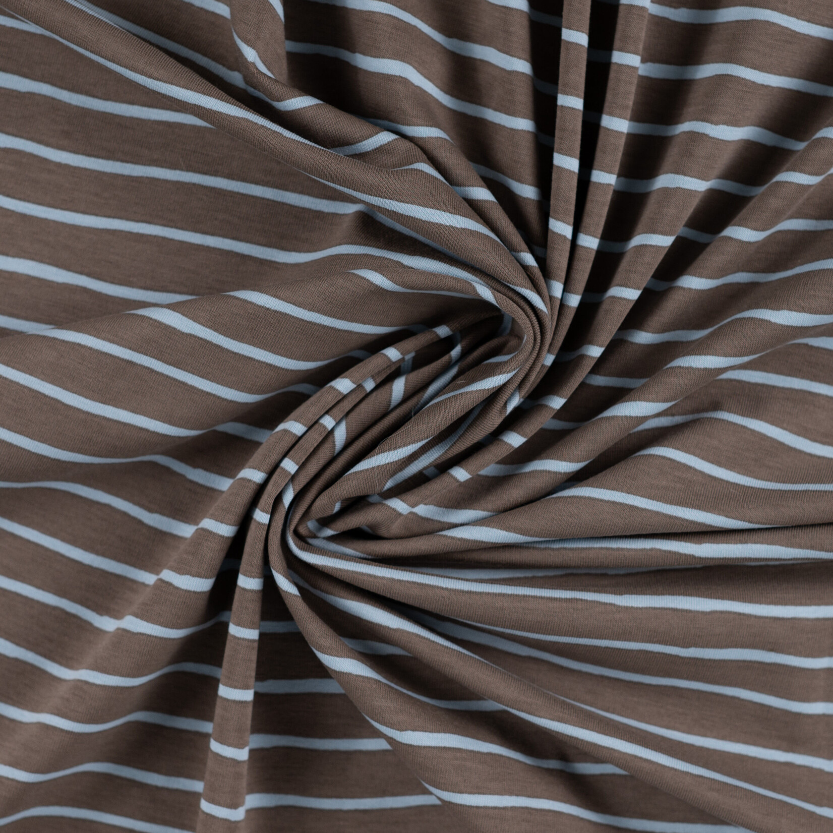 Jersey print stripes dark khaki
