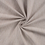 Cotton poplin print mini stripes sand