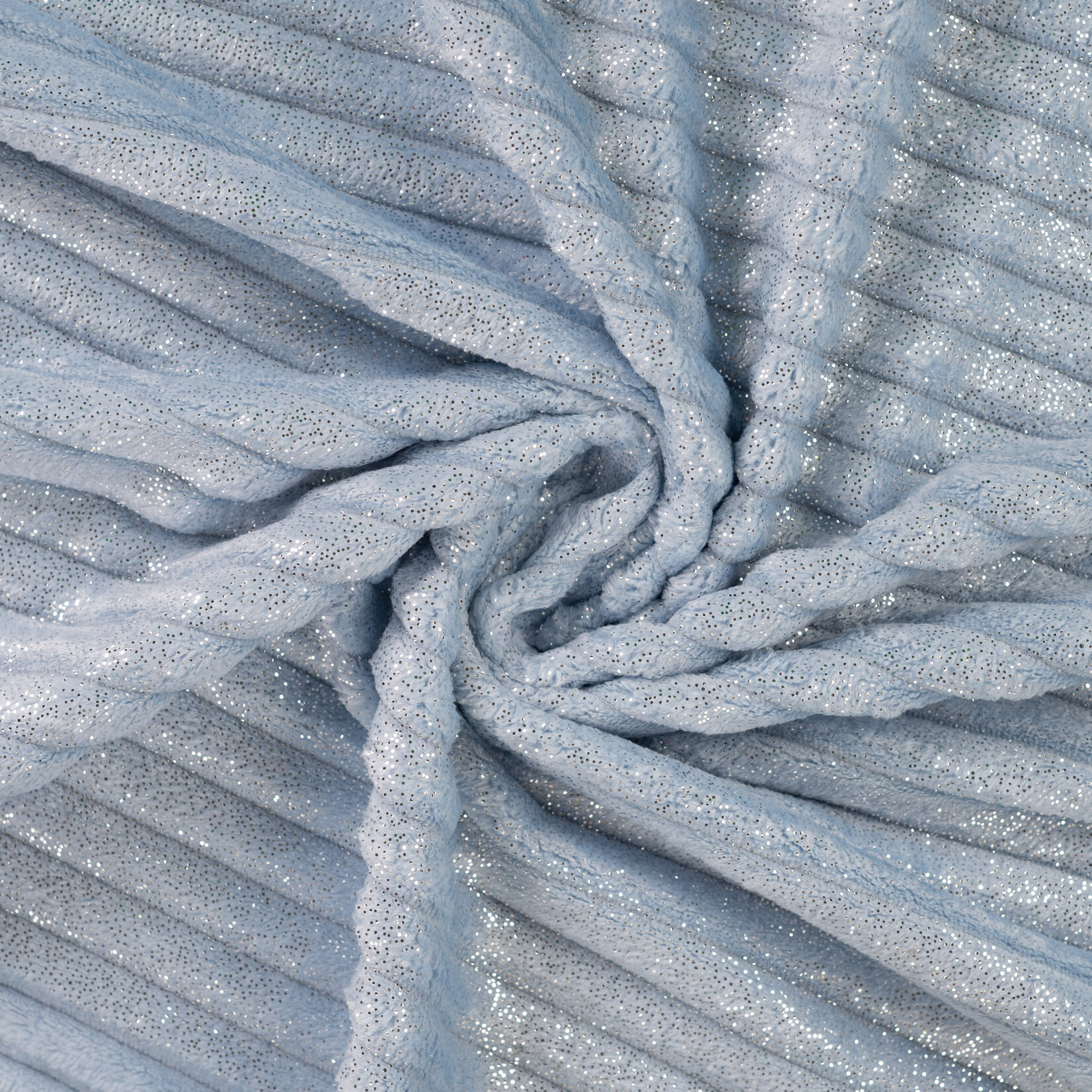 Glitter binky fleece dusty blue