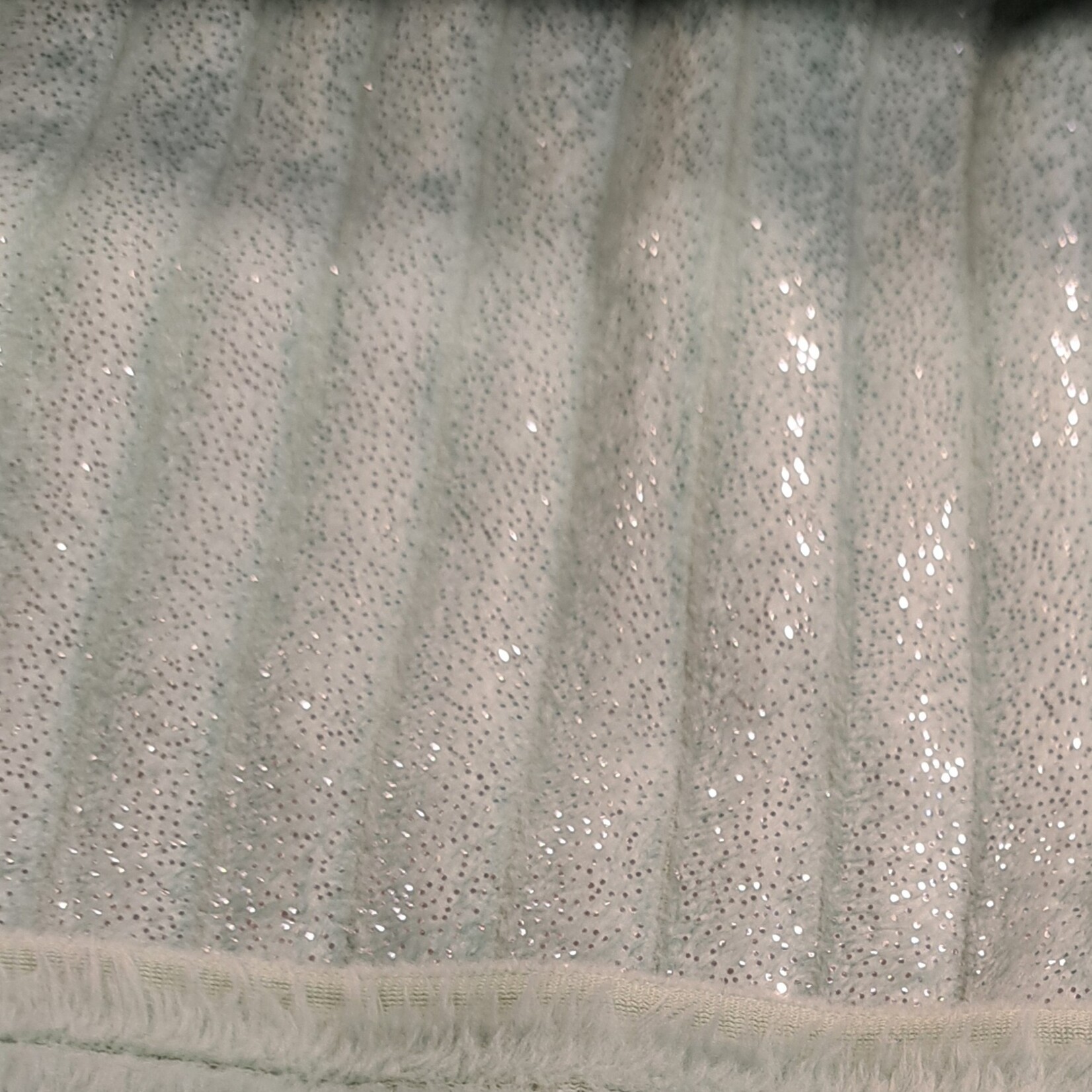 Glitter binky fleece dusty green