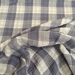 Double gauze double sided checks jeans
