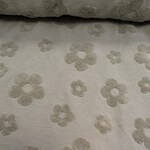 Cotton flower jacquard flower khaki