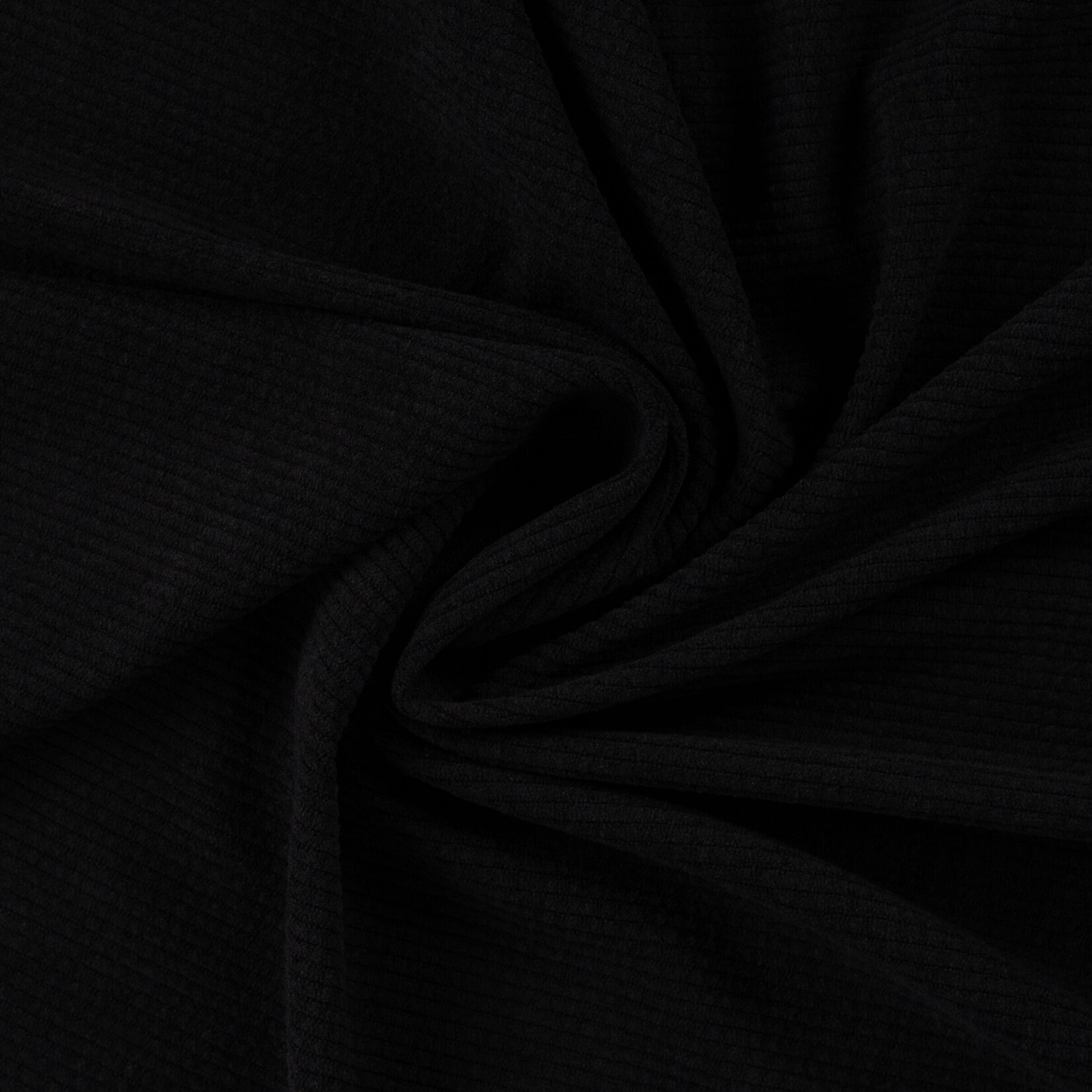 8W Knit Corduroy black
