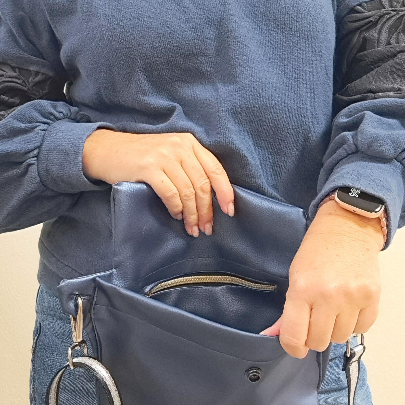 Rex metallic blauw
