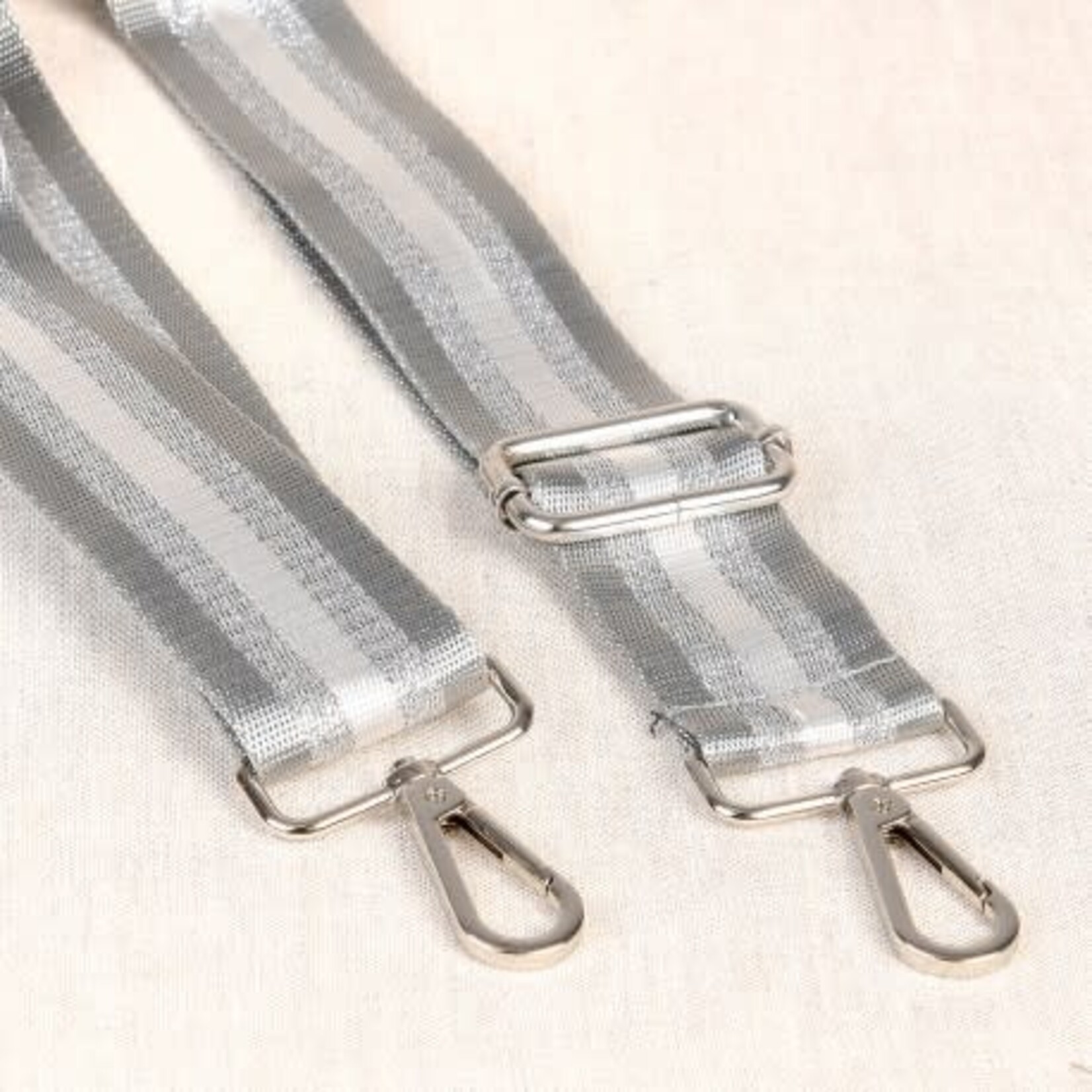 tassenband zilver met strepen