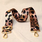 tassenband panterprint roze