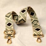 tassenband groen met print