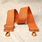 tassenband oranje met print
